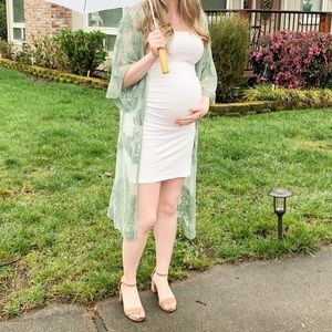 Lace Duster Kimono - Sage